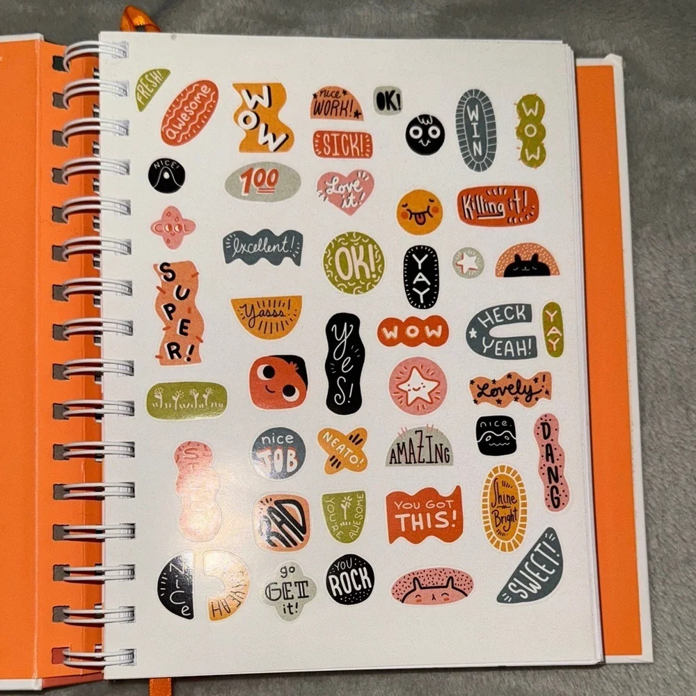 Creative Mental Health Workbook - White and Orange